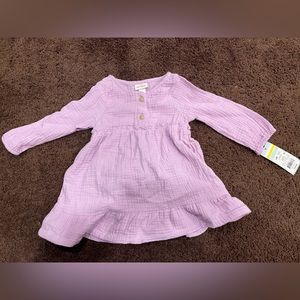 Cat and jack purple 2 piece set size 12 months